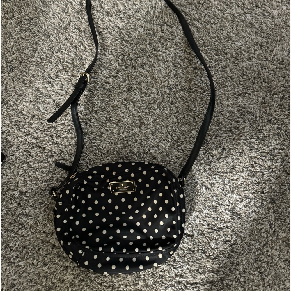 Kate Spade Black Polka Dot Crossbody.